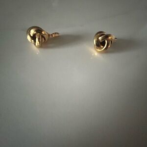 Elegant Gold Knot Earrings Monet